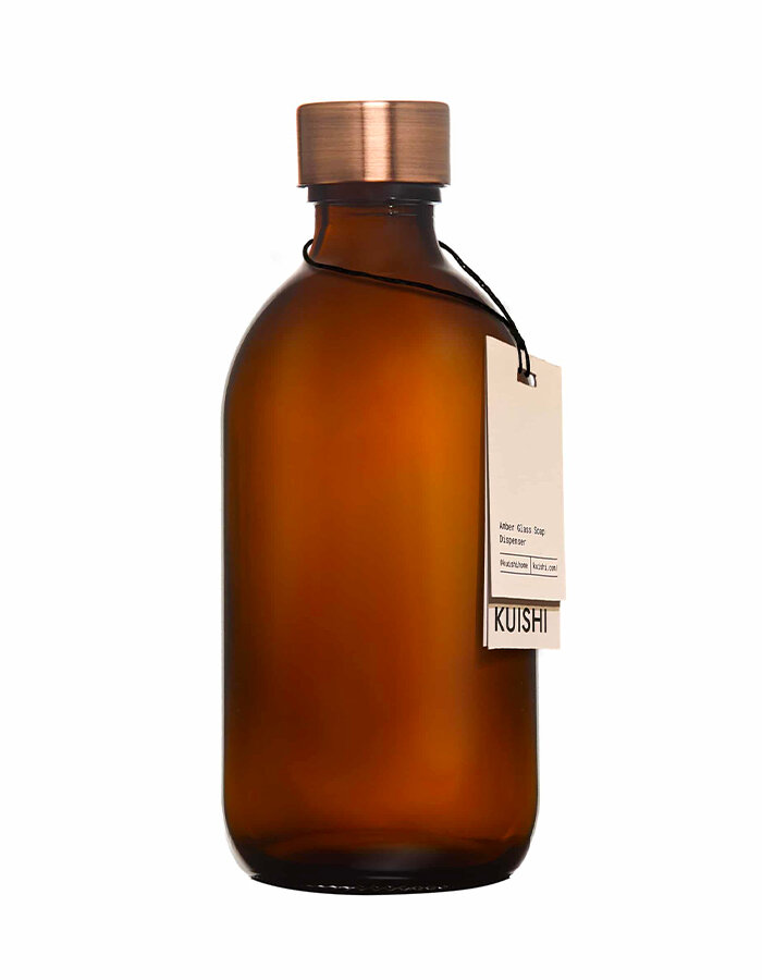 Amber Glass Medicine Bottle Screw Top Bronze - 300 ml
