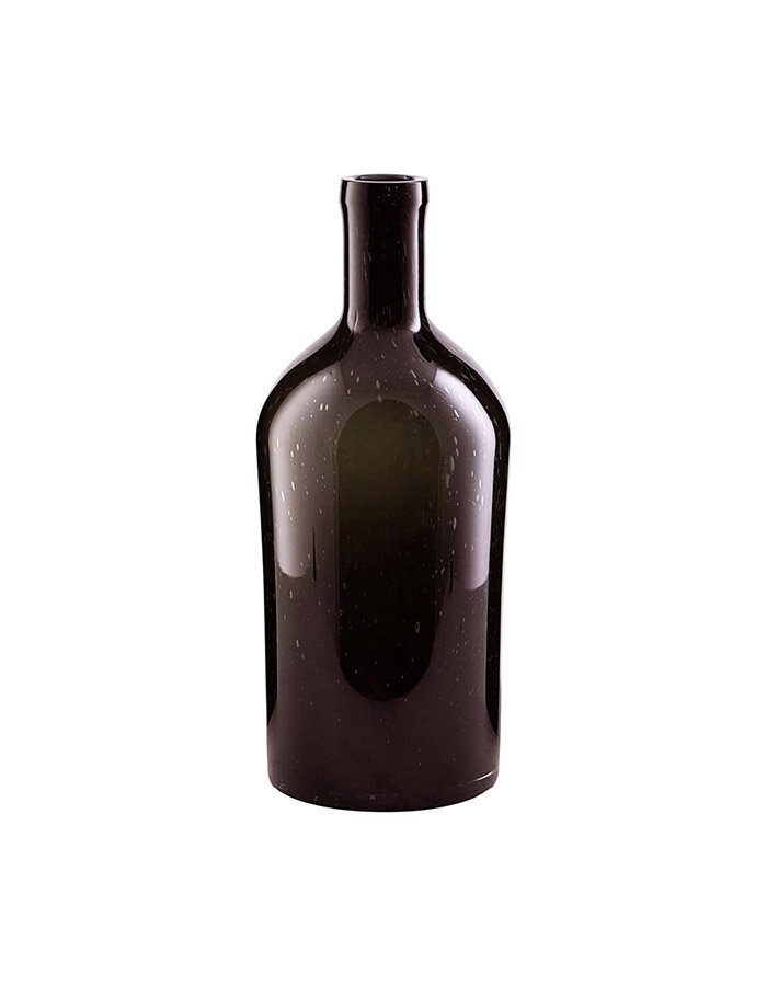 Vase, Bottle, Dark brown ∅ 15 cm
