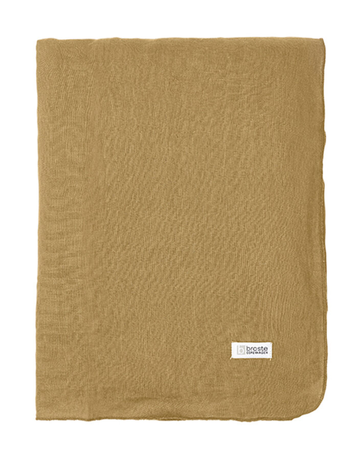Linen Table Cloth Gracie Indian Tan